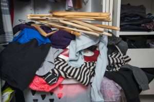 messy wardrobe
